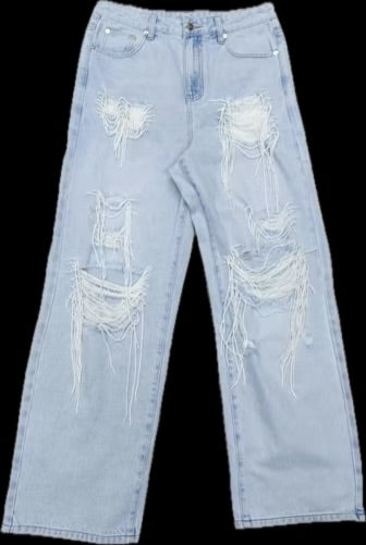 Beaded jeans